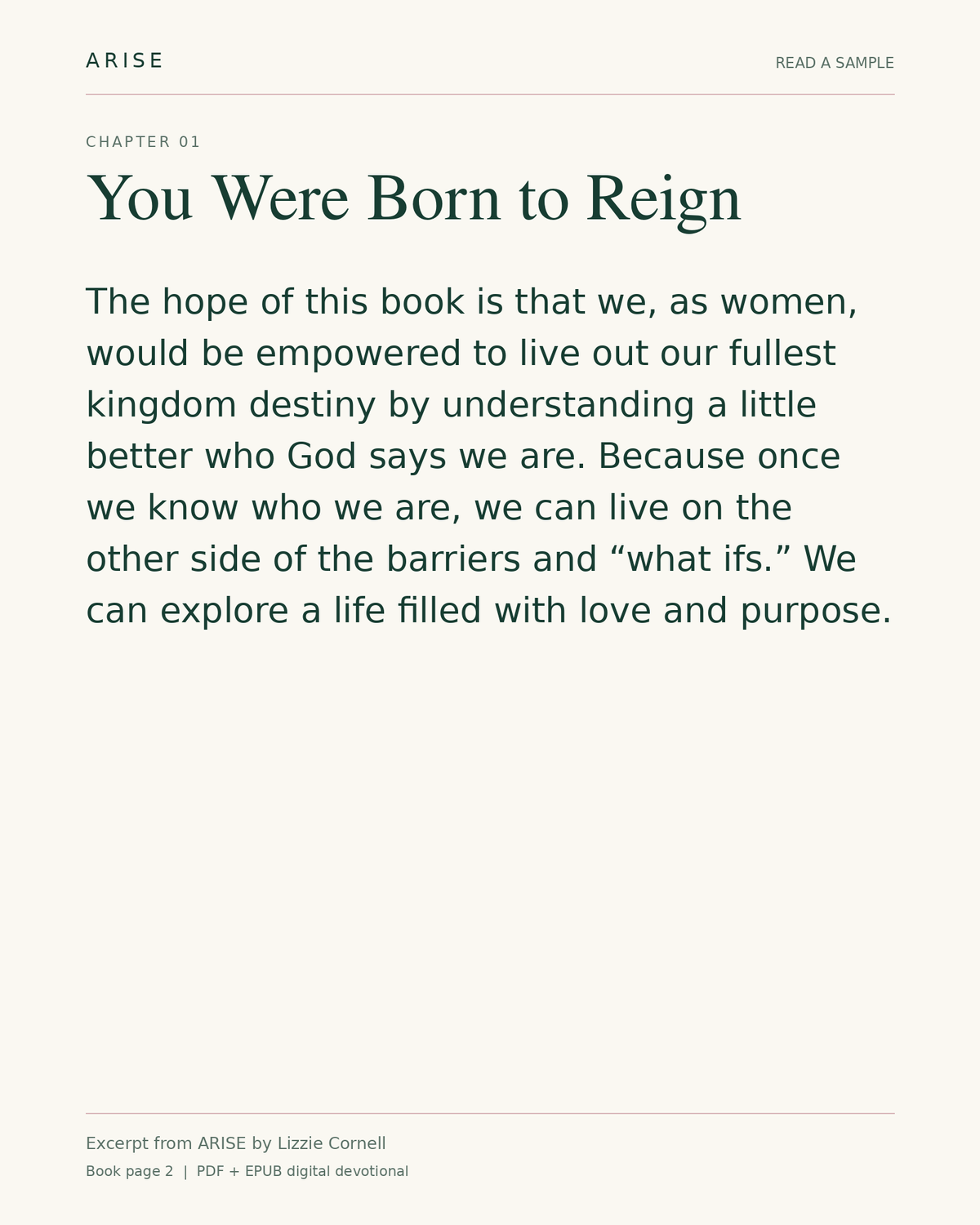 ARISE | A Digital Devotional on Identity in Christ